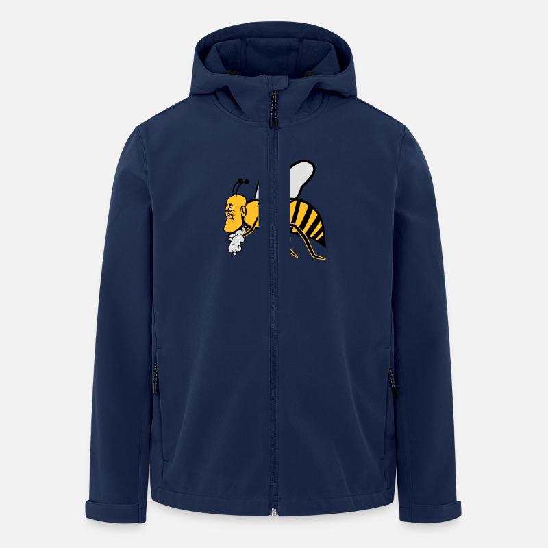 flying bee - Men’s Recycled Softshell Jacket by Stanley/Stella - navy