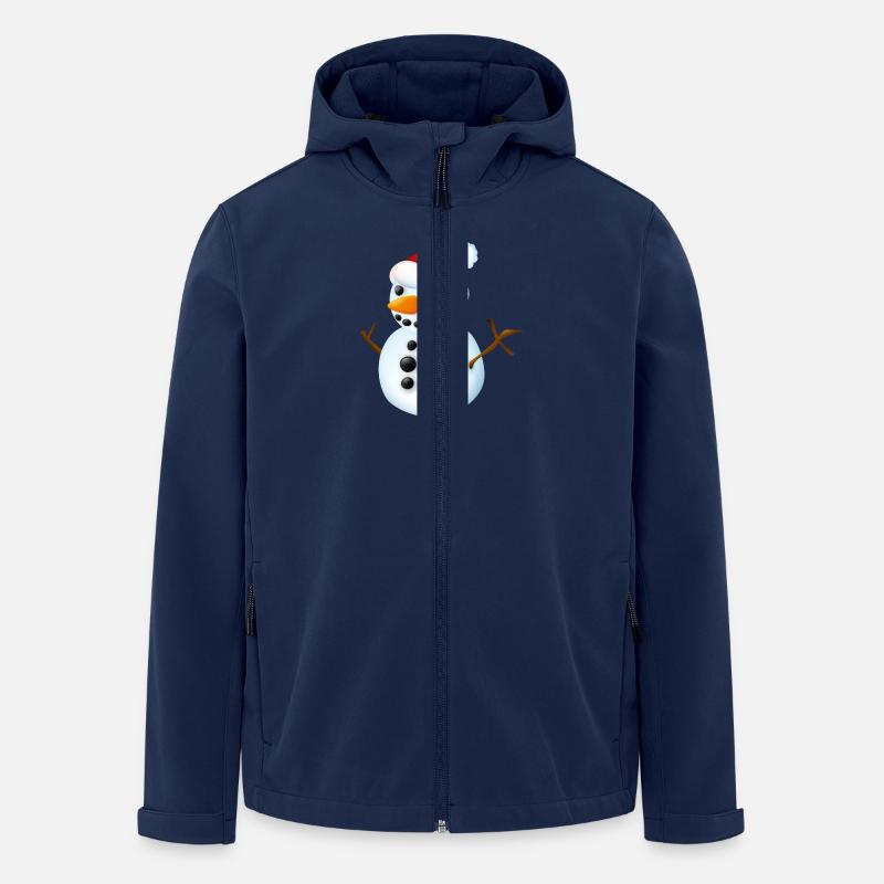 Smiley Snowman - Recycelte Männer Softshell-Jacke von Stanley/Stella - Navy