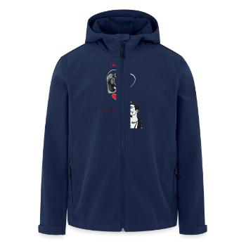 Liebe ist.. - Recycelte Männer Softshell-Jacke von Stanley/Stella - Navy - Vorne - AI Model Male 185 light (185cm)