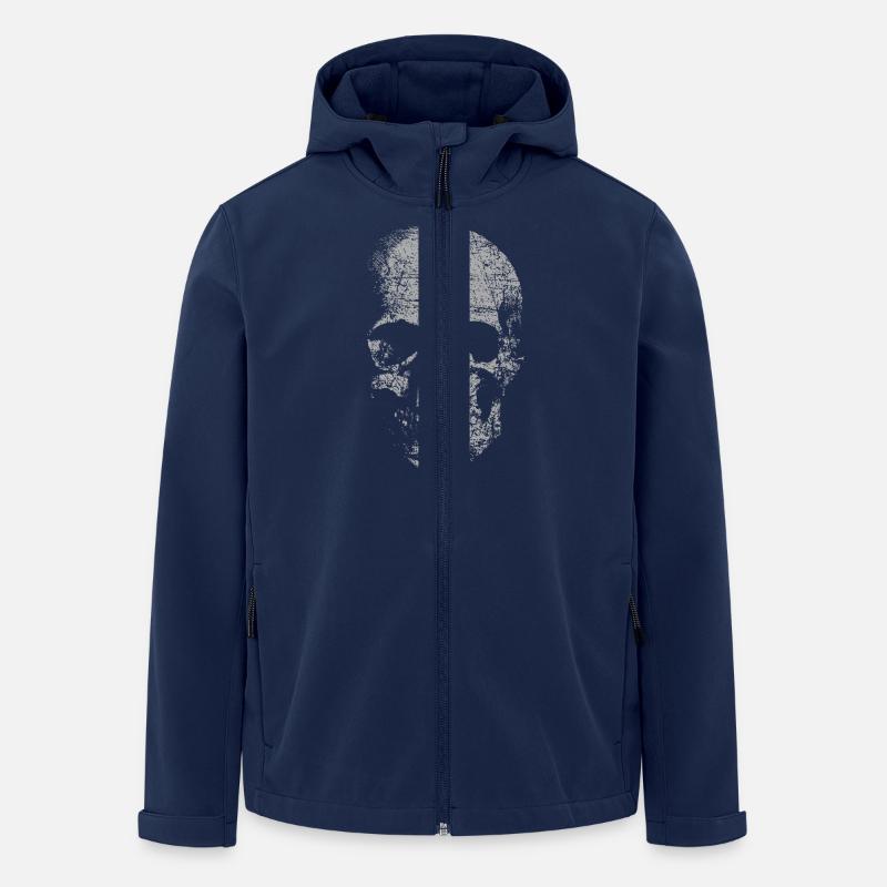 Skull - Men’s Recycled Softshell Jacket by Stanley/Stella - navy