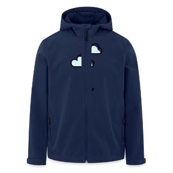 Anker mit Wolke - Recycelte Männer Softshell-Jacke von Stanley/Stella - Navy - Vorne - AI Model Male 185 light (185cm)