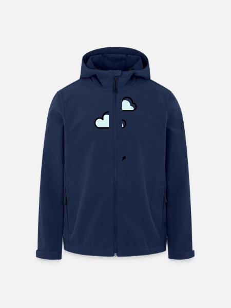 Anker mit Wolke - Recycelte Männer Softshell-Jacke von Stanley/Stella - Navy