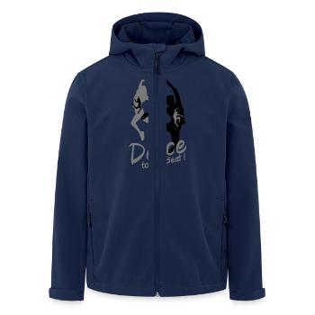 Dance to the Beat! - Recycelte Männer Softshell-Jacke von Stanley/Stella - Navy - Vorne - AI Model Male 185 light (185cm)