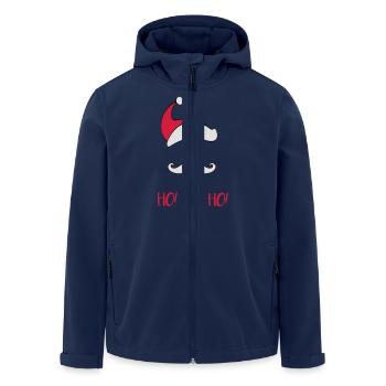 santa_mustache_red - Recycelte Männer Softshell-Jacke von Stanley/Stella - Navy - Vorne - AI Model Male 185 light (185cm)