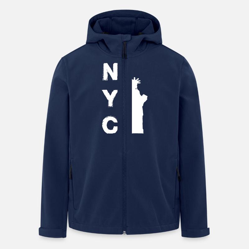 New York City - Recycelte Männer Softshell-Jacke von Stanley/Stella - Navy