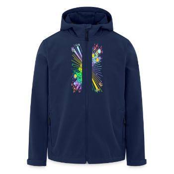 NEW UNIVERSE - Recycelte Männer Softshell-Jacke von Stanley/Stella - Navy - Vorne - AI Model Male 185 light (185cm)