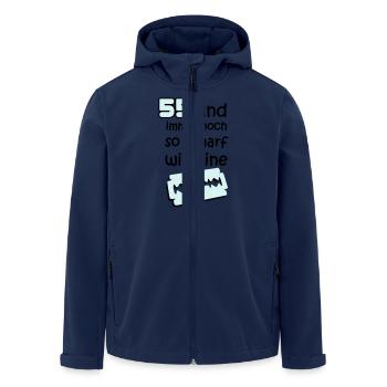 55 fünfundfünzigster anniversaire: et toujours - Veste softshell homme en polyester recyclé Stanley/Stella - marine - Devant - AI Model Male 185 light (185cm)