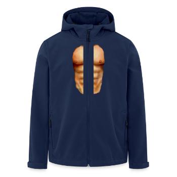 Mein wahres Ich - Muskulös - Men’s Recycled Softshell Jacket by Stanley/Stella - navy - Front - AI Model Male 185 light (185cm)