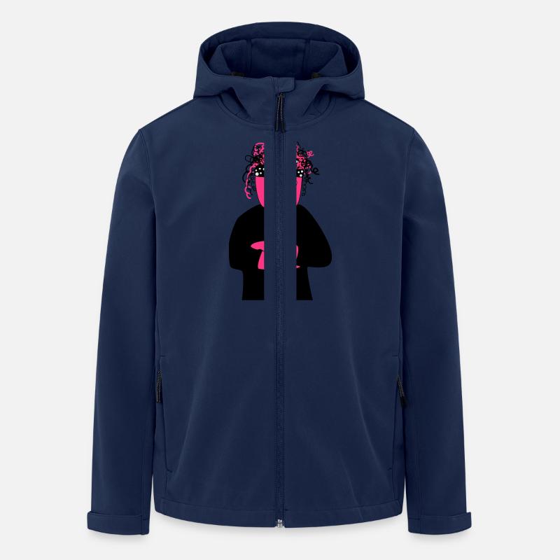 Yannie | Feminismus - Recycelte Männer Softshell-Jacke von Stanley/Stella - Navy