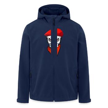 Baskische Schädel Festayre 1 - Recycelte Männer Softshell-Jacke von Stanley/Stella - Navy - Vorne - AI Model Male 185 light (185cm)