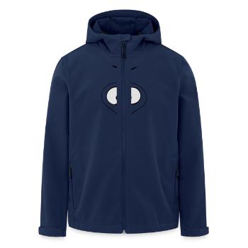 lustiger vogel - Recycelte Männer Softshell-Jacke von Stanley/Stella - Navy - Vorne - AI Model Male 185 light (185cm)