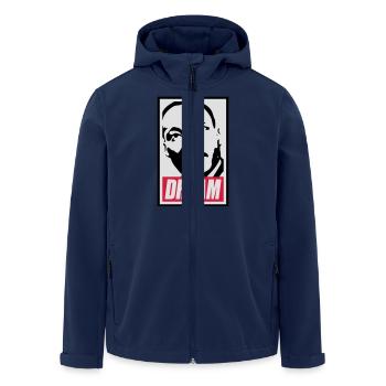 Obey x Dream MLK - Veste softshell homme en polyester recyclé Stanley/Stella - marine - Devant - AI Model Male 185 light (185cm)