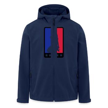 sexy Girl - Recycelte Männer Softshell-Jacke von Stanley/Stella - Navy - Vorne - AI Model Male 185 light (185cm)