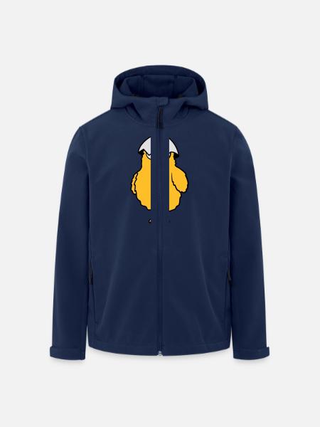Crazy funny chicks - Men’s Recycled Softshell Jacket by Stanley/Stella - navy