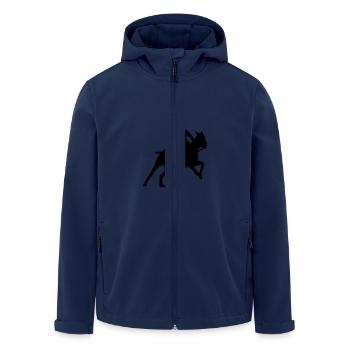 Polo - Men’s Recycled Softshell Jacket by Stanley/Stella - navy - Front - AI Model Male 185 light (185cm)