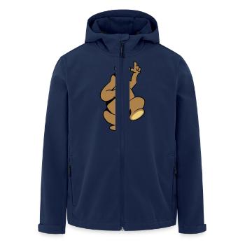 Gardez heureuse drôle - Veste softshell homme en polyester recyclé Stanley/Stella - marine - Devant - AI Model Male 185 light (185cm)