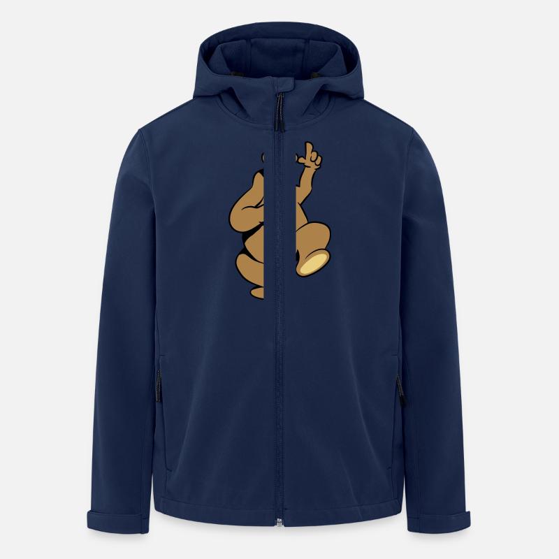 Gardez heureuse drôle - Veste softshell homme en polyester recyclé Stanley/Stella - marine