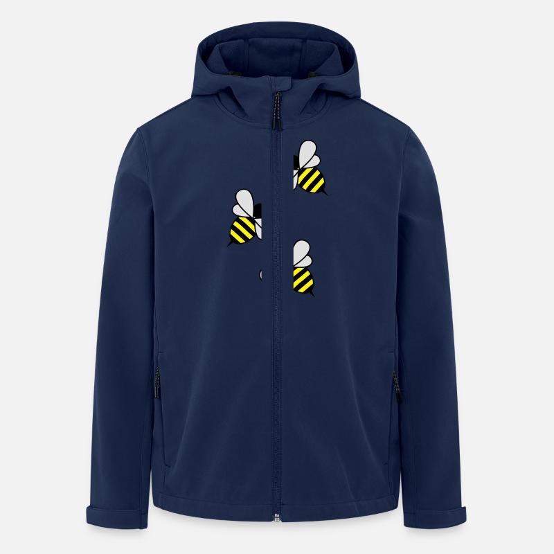 bees - Recycelte Männer Softshell-Jacke von Stanley/Stella - Navy