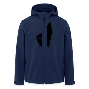 Ardèche ardeche Ardèchois - Veste softshell homme en polyester recyclé Stanley/Stella - marine - Devant - AI Model Male 185 light (185cm)