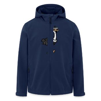 strauss emu süss witzig sonnenbrille - Recycelte Männer Softshell-Jacke von Stanley/Stella - Navy - Vorne - AI Model Male 185 light (185cm)