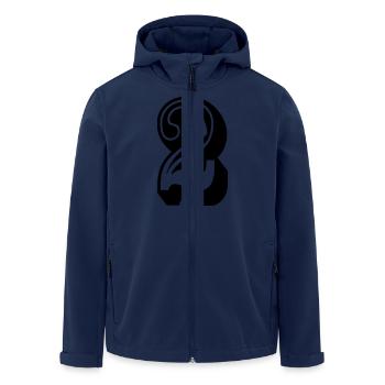 2 - Recycelte Männer Softshell-Jacke von Stanley/Stella - Navy - Vorne - AI Model Male 185 light (185cm)