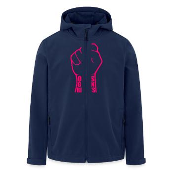 Grandmas against the right - Men’s Recycled Softshell Jacket by Stanley/Stella - navy - Front - AI Model Male 185 light (185cm)