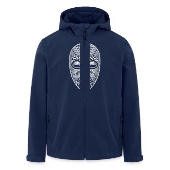 Mask - Men’s Recycled Softshell Jacket by Stanley/Stella - navy - Front - AI Model Male 185 light (185cm)