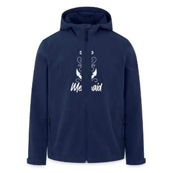 Mermaid Anchor Saying Gift Sea Ship Anchor - Men’s Recycled Softshell Jacket by Stanley/Stella - navy - Front - AI Model Male 185 light (185cm)