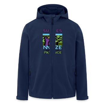 Success is a Maze, Solve It with Patience - Men’s Recycled Softshell Jacket by Stanley/Stella - navy - Front - AI Model Male 185 light (185cm)
