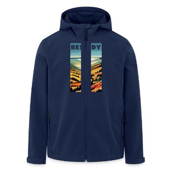 Beskydy Mountains Poland Landscape - Men’s Recycled Softshell Jacket by Stanley/Stella - navy - Front - AI Model Male 185 light (185cm)