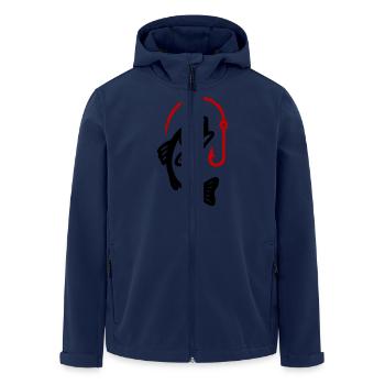 Poisson Brochet Hamebot - Veste softshell homme en polyester recyclé Stanley/Stella - marine - Devant - AI Model Male 185 light (185cm)