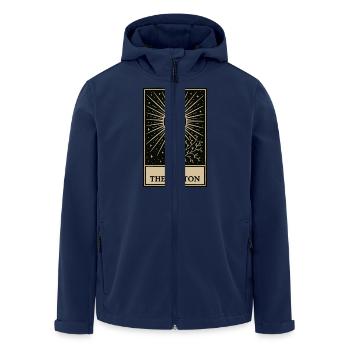 Tarot: The Sacred Button Sewn - Men’s Recycled Softshell Jacket by Stanley/Stella - navy - Front - AI Model Male 185 light (185cm)
