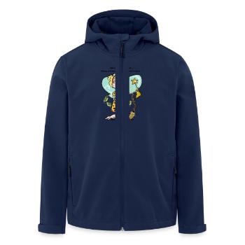 Fée Leménage - Veste softshell homme en polyester recyclé Stanley/Stella - marine - Devant - AI Model Male 185 light (185cm)