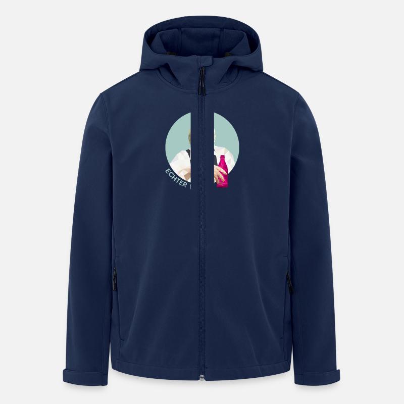 Echter Wiener - Recycelte Männer Softshell-Jacke von Stanley/Stella - Navy