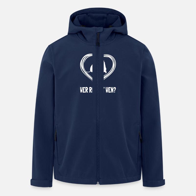 Wer rettet wen? - Recycelte Männer Softshell-Jacke von Stanley/Stella - Navy