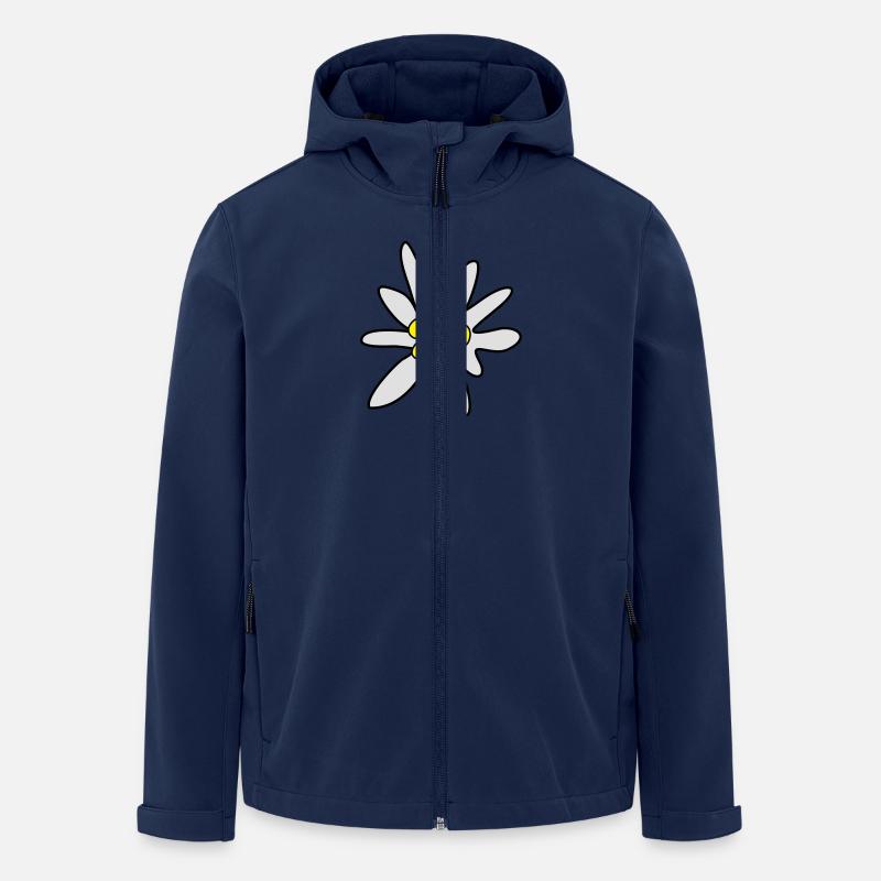 Edelweiss - Recycelte Männer Softshell-Jacke Discoverer von Stanley/Stella - Navy