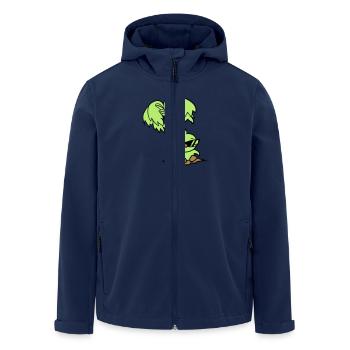 Duck Small Cute Bird Sunglasses Funny Palm Tree - Men’s Recycled Softshell Jacket by Stanley/Stella - navy - Front - AI Model Male 185 light (185cm)
