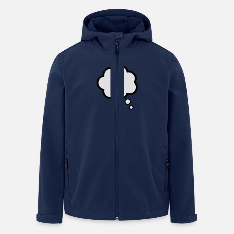 Denken - Recycelte Männer Softshell-Jacke von Stanley/Stella - Navy