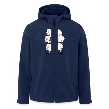 Schafherde - Recycelte Männer Softshell-Jacke von Stanley/Stella - Navy - Vorne - AI Model Male 185 light (185cm)
