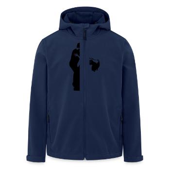 brazilian zouk dancing couple - cambre - Men’s Recycled Softshell Jacket by Stanley/Stella - navy - Front - AI Model Male 185 light (185cm)