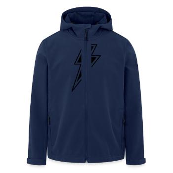 eclair3 - Veste softshell homme en polyester recyclé Stanley/Stella - marine - Devant - AI Model Male 185 light (185cm)