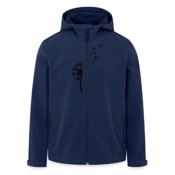 Pusteblume - Recycelte Männer Softshell-Jacke von Stanley/Stella - Navy - Vorne - AI Model Male 185 light (185cm)