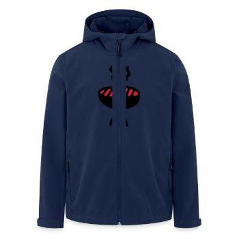 Grill - Recycelte Männer Softshell-Jacke von Stanley/Stella - Navy - Vorne - AI Model Male 185 light (185cm)