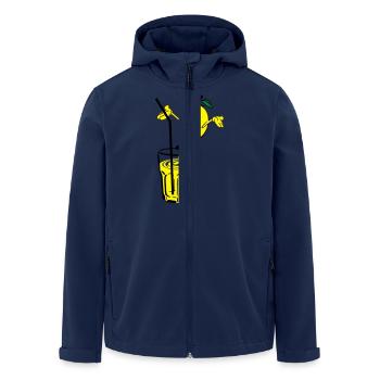 zitrone pinkelt limonade - Recycelte Männer Softshell-Jacke von Stanley/Stella - Navy - Vorne - AI Model Male 185 light (185cm)