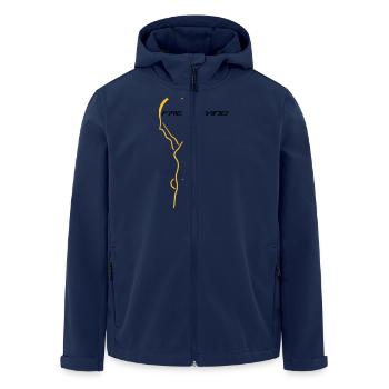 Freediving - Recycelte Männer Softshell-Jacke von Stanley/Stella - Navy - Vorne - AI Model Male 185 light (185cm)