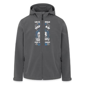 Imker - Recycelte Männer Softshell-Jacke von Stanley/Stella - Anthrazit - Vorne - AI Model Male 185 light (185cm)
