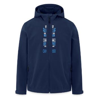 CANE CORSO - Recycelte Männer Softshell-Jacke von Stanley/Stella - Navy - Vorne - AI Model Male 185 light (185cm)