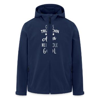 Trutschn Godl - Recycelte Männer Softshell-Jacke von Stanley/Stella - Navy - Vorne - AI Model Male 185 light (185cm)
