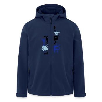 Little Freakz - Men’s Recycled Softshell Jacket by Stanley/Stella - navy - Front - AI Model Male 185 light (185cm)