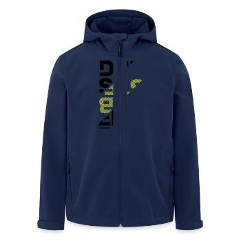 Dubstep tranches - Veste softshell homme en polyester recyclé Stanley/Stella - marine - Devant - AI Model Male 185 light (185cm)